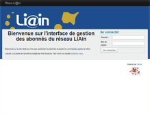 Tablet Screenshot of customers.liain.fr